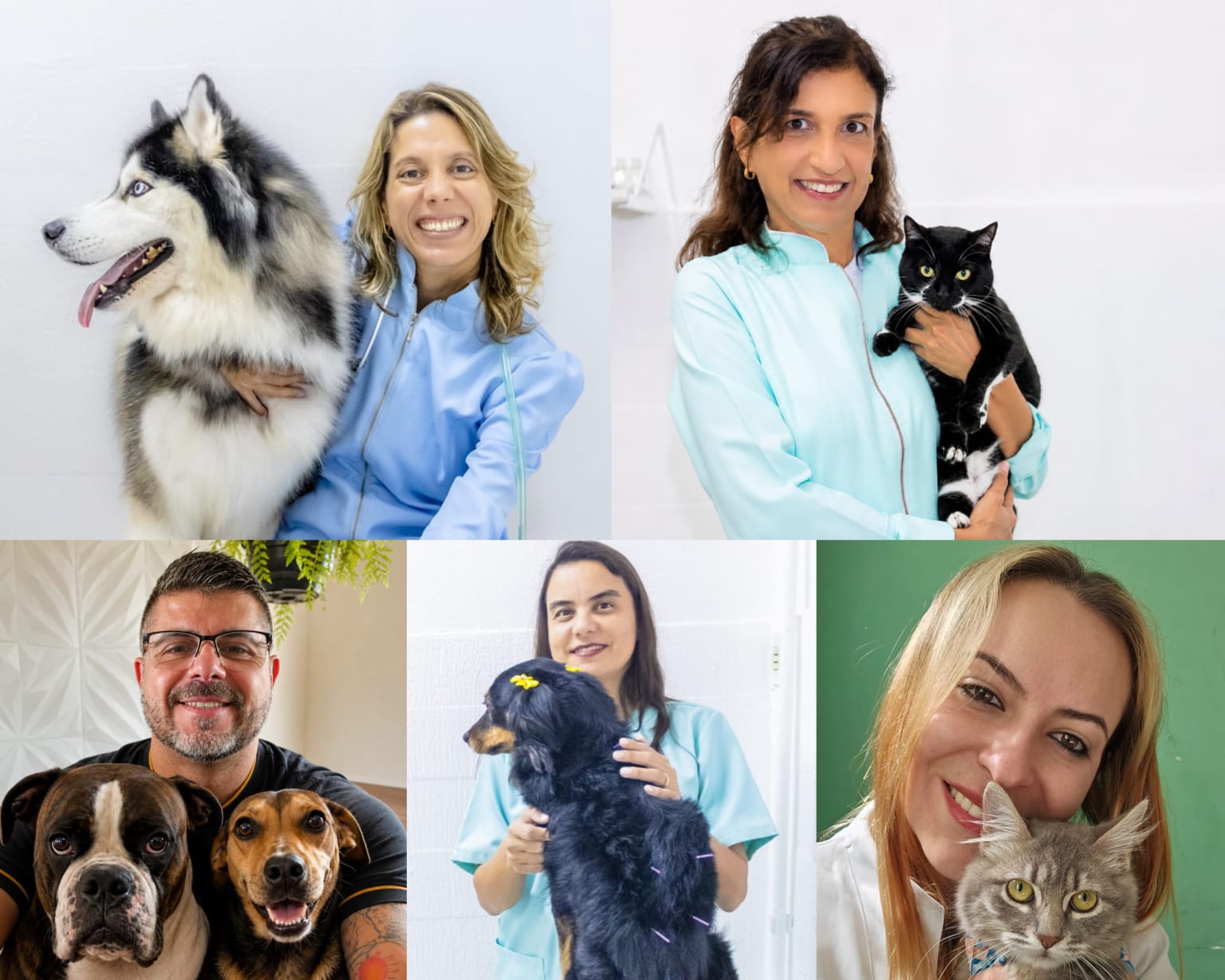 Equipe de especialistas veterinários da Clínica Pedigri